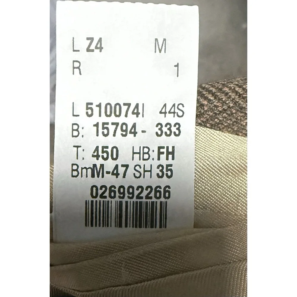 Lauren Ralph Lauren Men's Brown Herringbone Tweed Wool Sport Coat Blazer 44S